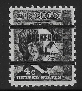 Scott #1282 Untagged Scarce MINT NEVER HINGED Single Precanceled "ROCKFORD ILL." - Picture 1 of 1