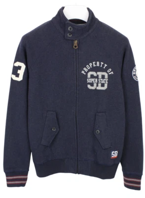 Superdry Super State Coaching Track Sudadera Hombre Pequeño Cremallera Completa - Imagen 1 de 4