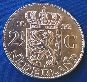 2½ Gulden 1962. Juliana, Queen of the Netherlands silver coin 15 grams ! - Picture 1 of 2