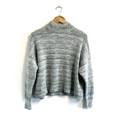 Jersey Jcrew Space-teñido cuello falso talla S loft alto verde azul jersey tejido Foto 1 de 4