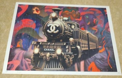 DEATH NYC ltd ed LG signed graffiti art print 45x32cm james jean fashion train - Image 1 of 3