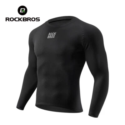 ROCKBROS Winter Fleece Warm Cycling Wear Long Sleeve Comfortable Underwear - Image 1 of 4