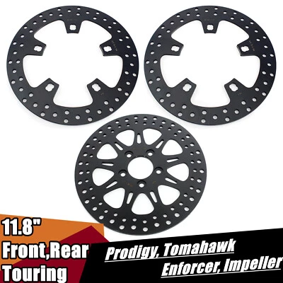 Front Rear 11.8 Brake Rotors for Harley Touring FLHTCU Ultra Electra Glide 14-20 - Image 1 of 4