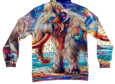 AMIALA Lanudo Mamut Pullover Sudadera con Capucha, Unisex 3D Sudadera con Capucha M L XL Azul Foto 1 de 4