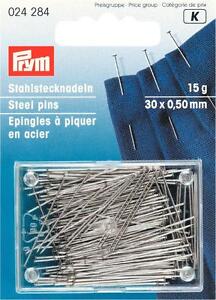 2,49 €/ 10g Prym Pins, Steel For Silk/Satin Rust Protection 15g 024284