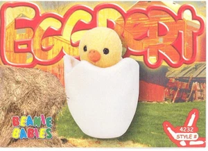 TY Beanie Babies BBOC Karte Serie 4 Common Eggbert the Baby Chick NM/Mint - Bild 1 von 2