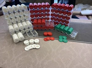 Huge Lot 2000+ Poker Chips Home Game White/Red/Green Injection Molded $1 $5 $25 - Picture 1 of 8