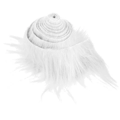 Kunstfell Plüsch Bastelstoff Weiß 180 cm Meterware Zwerge Weihnachtskunstfell - Bild 1 von 2