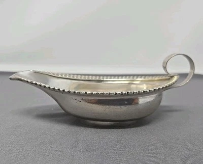 Georgian Pap Boat Ragooned Rim English Sterling 1810 London Eams / Barnard 1st - Image 1 of 4