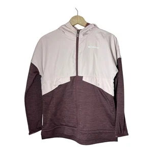 Columbia Youth Girls Lightweight Jacket Hooded Full Zip Pink Large 14-16  - Picture 1 of 5