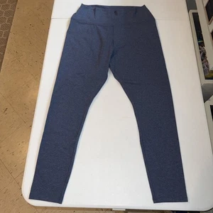 Neu mit Etikett Simply Vera Wang Damen-Baumwollleggings meliert marineblau Größe XL Yoga weich - Bild 1 von 10