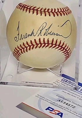 FRANK ROBINSON Signed Baseball Single ONL Feeney Ball HOF PSA/DNA Authenticated - Image 1 of 4