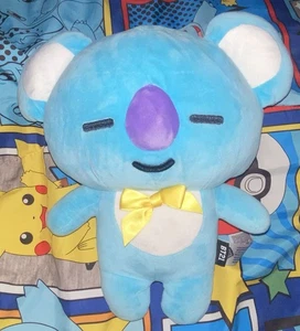 BT21 Koya Plush Doll Blue Koala Line Friends BTS Character Stuffed Toy - Picture 1 of 3