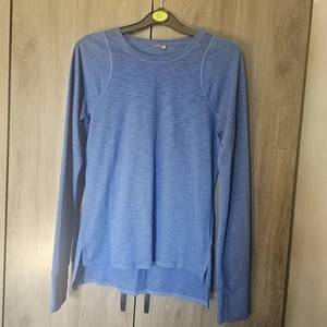 Sweaty Betty Athlete Workout Long Sleeve Top Xs Blue - Picture 1 of 4