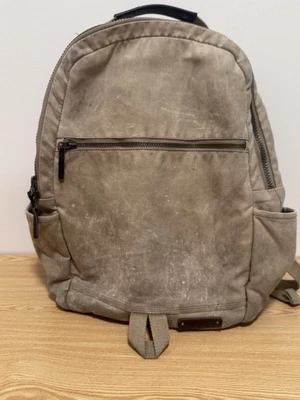 Mochila LL BEAN de colección bolsa de viaje de lona encerada de algodón al aire libre caqui oscuro Foto 1 de 4