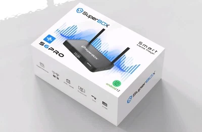 SUPERBOX - S6 PRO- 6K Android TV Box with WiFi 6 & Voice Remote TV Streaming Box - Image 1 of 4