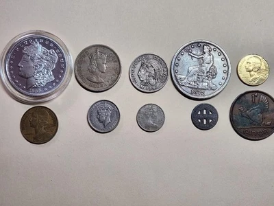 Mixed Lot of 10 Assorted Coins - Image 1 of 2