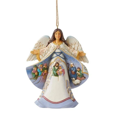 Jim Shore Angel Nativity Scene Coat Ornament 6012980 Brand New! 2024