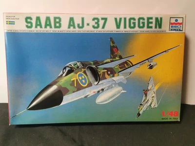esci  SAAB AJ-37 Viggen ESCI  No. 4018  1:48  AJ 37: Fighter bomber - Immagine 1 di 4
