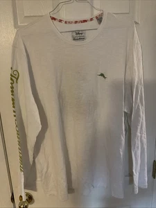 Tommy Bahama Disney Mickey Long Sleeve T-shirt Men's Size XXL / XL White Organic - Picture 1 of 8