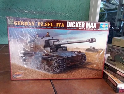 ~ 全新 ~ 通快 1: 35 德国 Pz.Sfl。 IVA Dicker Max 坦克塑料模型套件 #00348 — 第 1/4 张图片