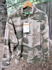 NWT Discontinued Cabela's Outfitter Berber Windshear Fleece zip Pullover Jacket - Picture 1 of 8