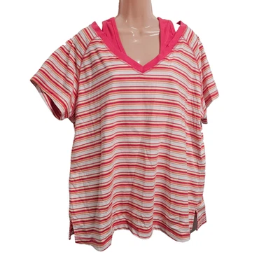 JMS Casual Top Women Size 38/40 Striped Cotton - Image 1 of 4