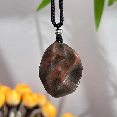 Seltener China Innere Mongolei Gobi farbiger Jade Präparat Anhänger - Bild 1 von 2