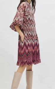 Luisa Cerano Poloshirt Kleid Shirt Dress Graphisch 42 44 Multicolor NP:400€ Neu - Bild 1 von 9