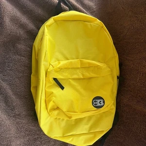 BAZIC School Backpack 17" bright Yellow Lightweight School Bag Padded Back - Picture 1 of 10