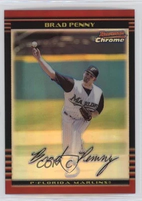 2002 Bowman Chrome Refractor /500 Brad Penny #41 - Image 1 of 2