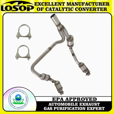 For 2007-2009 Jeep Wrangler JK 3.8L Y-Pipe Front Exhaust Catalytic Converter EPA Foto 1 de 4