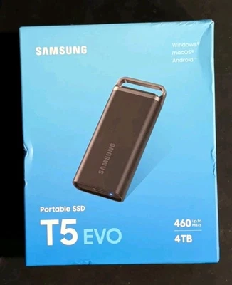 Samsung T5 EVO 4TB Portable SSD (MU-PH4T0S)  - Image 1 of 2