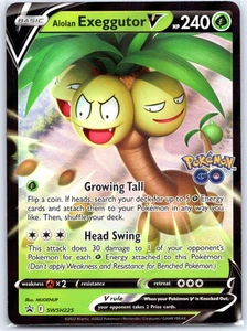 Alolan Exeggutor V SWSH225 Near Mint SWSH: Sword & Shield Promo Cards Pokemon - Picture 1 of 2