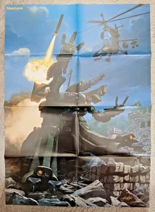 Gunhed mecha poster (20x28in, B2) 1989 vintage/original anime, Yuji Kaida - Picture 1 of 5