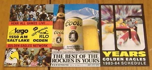 CHL pocket schedule  salt lake golden eagles 1983-84 - Picture 1 of 1