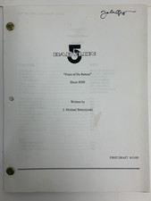 Babylon 5 Point Of No Return Show #309 Signed Script Written By J M Straczynski