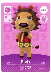 Elvis #231 - Amiibo-Karte - Animal Crossing Serie 1 - Neu authentisch Nintendo - Bild 1 von 2