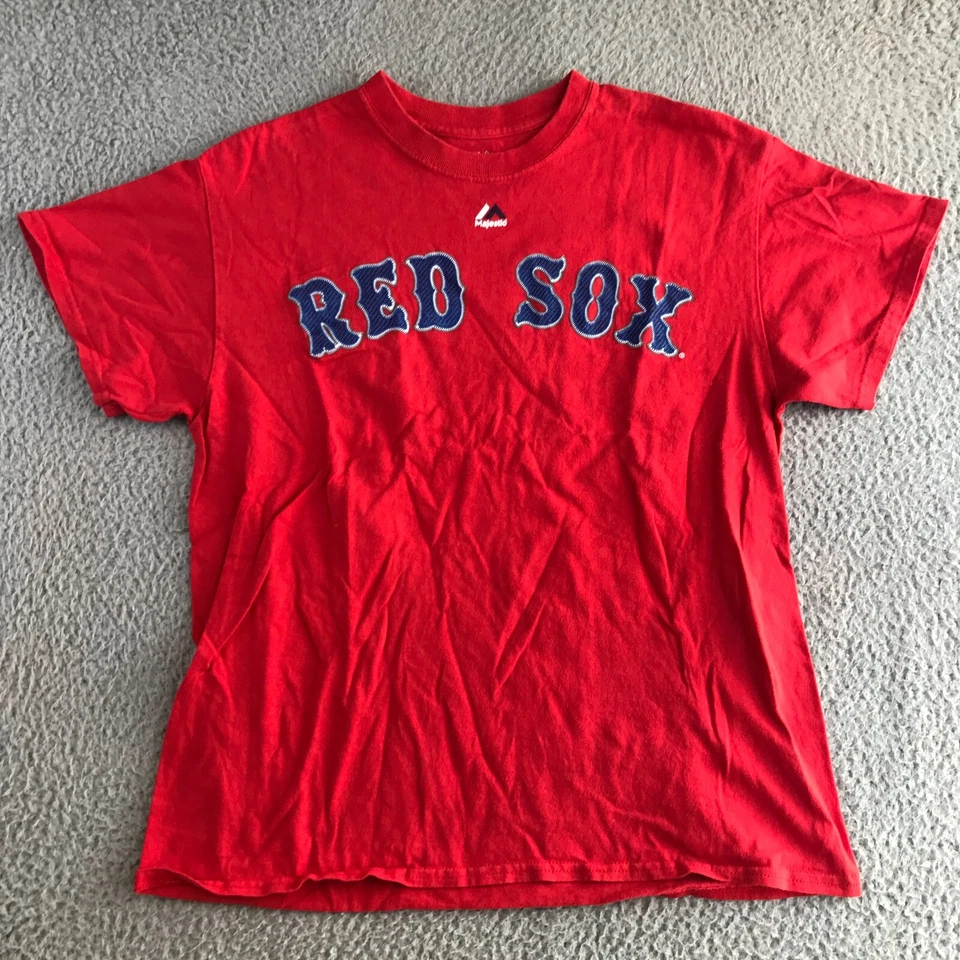 Camisa para hombre Boston Red Sox Price #24 roja mediana manga corta cuello redondo logotipo MLB Foto 1 de 4