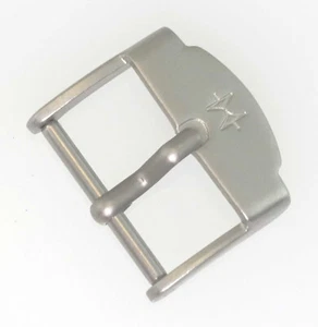 Original Hamilton 16mm (inside) / 18mm Stainless St Watch Clasp Buckle with Pin - Picture 1 of 3