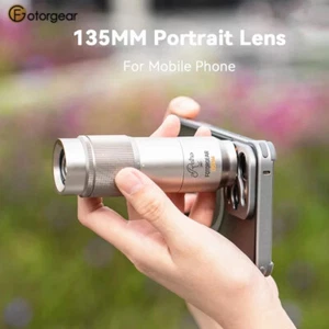 Fotorgear 135mm Telephoto Lens Portrait Shooting T-Mount For Smartphone iPhone  - Picture 1 of 8