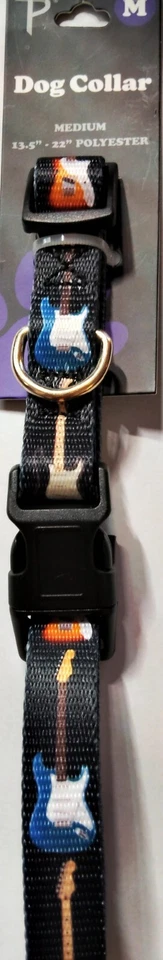 "Collar para perro con logotipo Fender tamaño mediano 13,5""- 22""" Foto 1 de 1