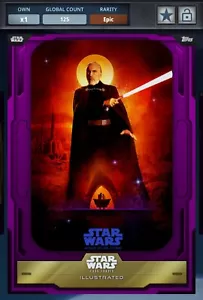 Star Wars Card Trader Illustrated 2023 Epic Purple CTI Count Dooku 125cc - Picture 1 of 2