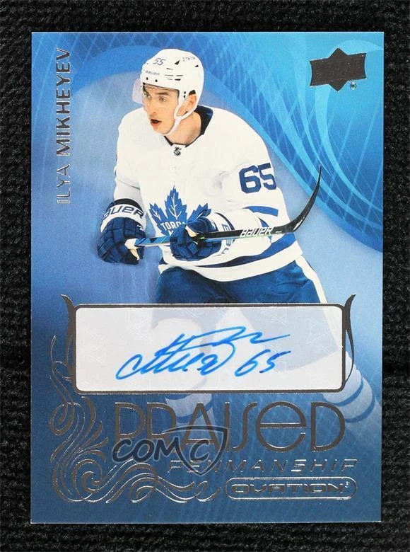 2021-22 Upper Deck Ovation Praised Penmanship Ilya Mikheyev #PP-IM Auto