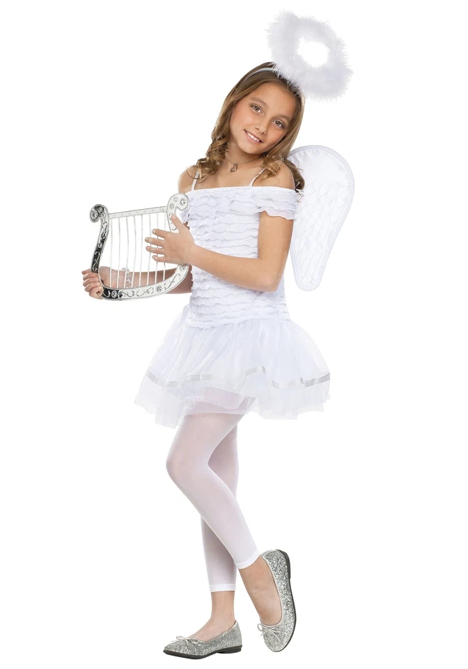 Girls Little Angel Costume - Image 1 of 1