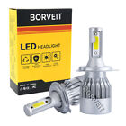 2X H4 9003 8000Lm 80W Led Headlight Kit Lamp Bulbs Globes Hi-Low Beam Upgrade