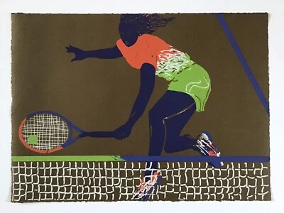 Serigrafía Tenis Nelson Sambolin, Centroamericanos Mayagüez Puerto Rico Arte Foto 1 de 4