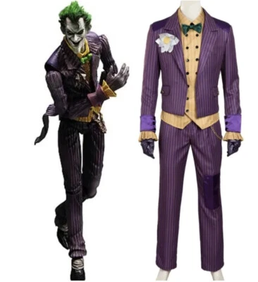 Costume Joker Night Arkham cosplay viola abito completo film professional adulti - Imagen 1 de 4