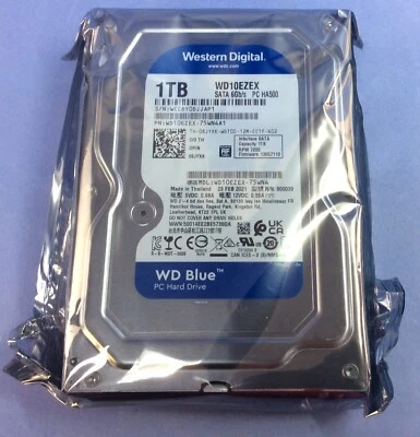 Western Digital 1TB BLUE 7200RPM 3.5" Internal PC HDD Hard Drive WD10EZEX - NEW - Image 1 of 2