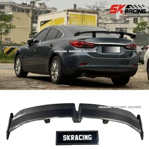 Fits For Mazda 6 Atenza Sedan 2014-19 Real Carbon Fiber Rear Spoiler Trunk Wing - Picture 1 of 23